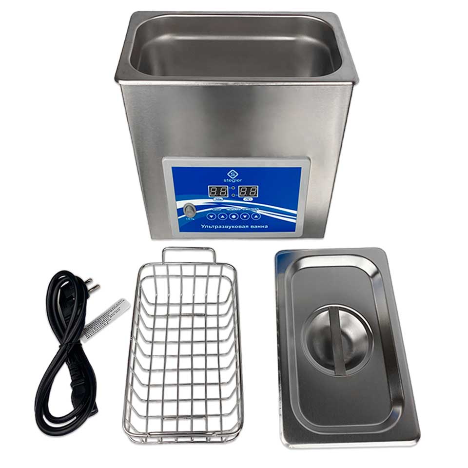 Ультразвуковая ванна (мойка) Stegler 3DT (3 л, 20-80°C, 120W)