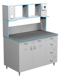 Стол пристенный для работы стоя СЛП НВК 1200 ЭПОК (1218x700x1650)