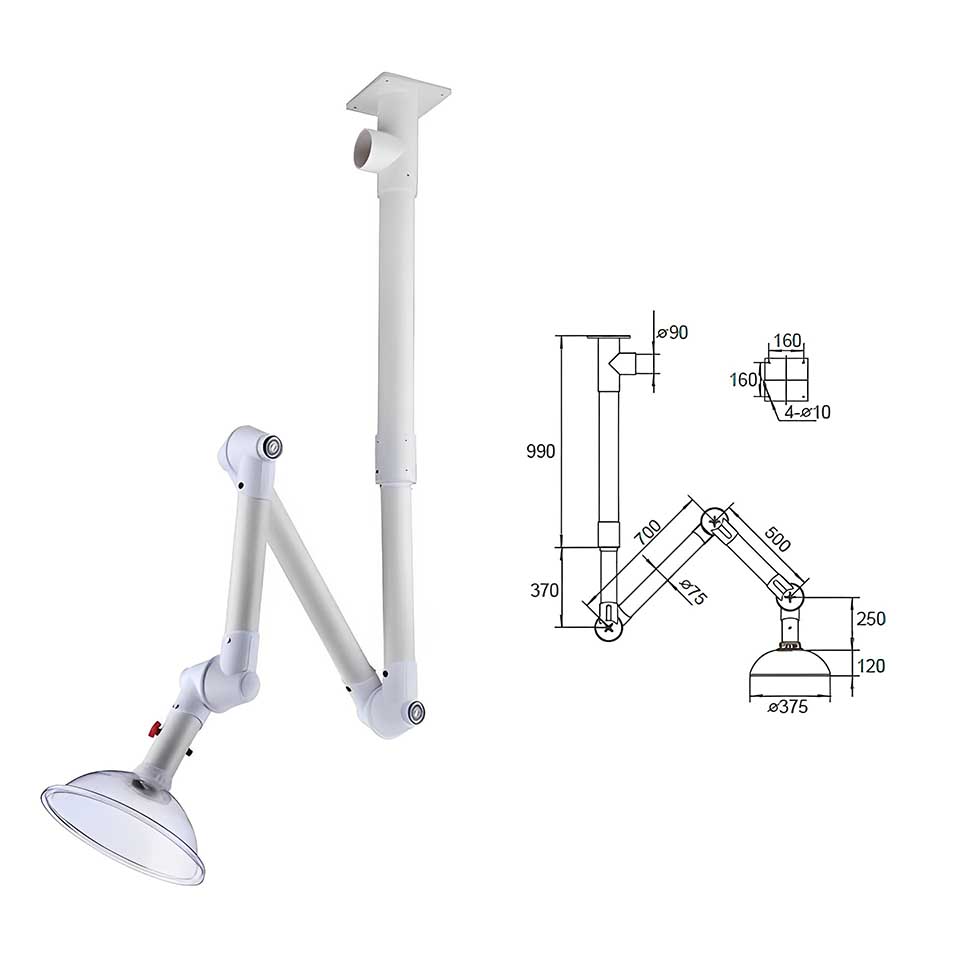 Рукав вытяжной Stegler RV-4 (автономный, бесцветный)